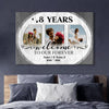 Personalized 8th Wedding Anniversary Gift For Her, 8 Years Anniversary Gift For Him, Welcome Our Forever Canvas