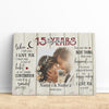 53109-Personalized 15th Wedding Anniversary Gift For Her, 15 Years Anniversary Gift For Him, When I Tell You I Love You Canvas H1