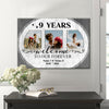 53293-Personalized 9th Wedding Anniversary Gift For Her, 9 Years Anniversary Gift For Him, Welcome Our Forever Canvas H0