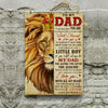 Gift For Dad From Son, Father And Son Gift, The Legend Lion King Poster