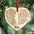 55476-Personalized Memorial Christmas Ornament, Angel Wings Sympathy Gift Ornament, The Moment That You Left Me Ornament H0