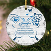 54812-Personalized Butterfly Memorial Christmas Ornament, Loss of Loved Ones, Sympathy Gift Ornament H1