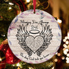 Personalized Angel Wings Memorial Christmas Ornament, Missing You Always, Sympathy Gift Ornament