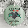 Personalized In Loving Memory Christmas Ornament, A Big Piece Of My Heart Lives In Heaven Ornament