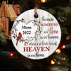 Personalized Memorial Christmas Ornament, A Little Bit Of Heaven In Our Home Ornament