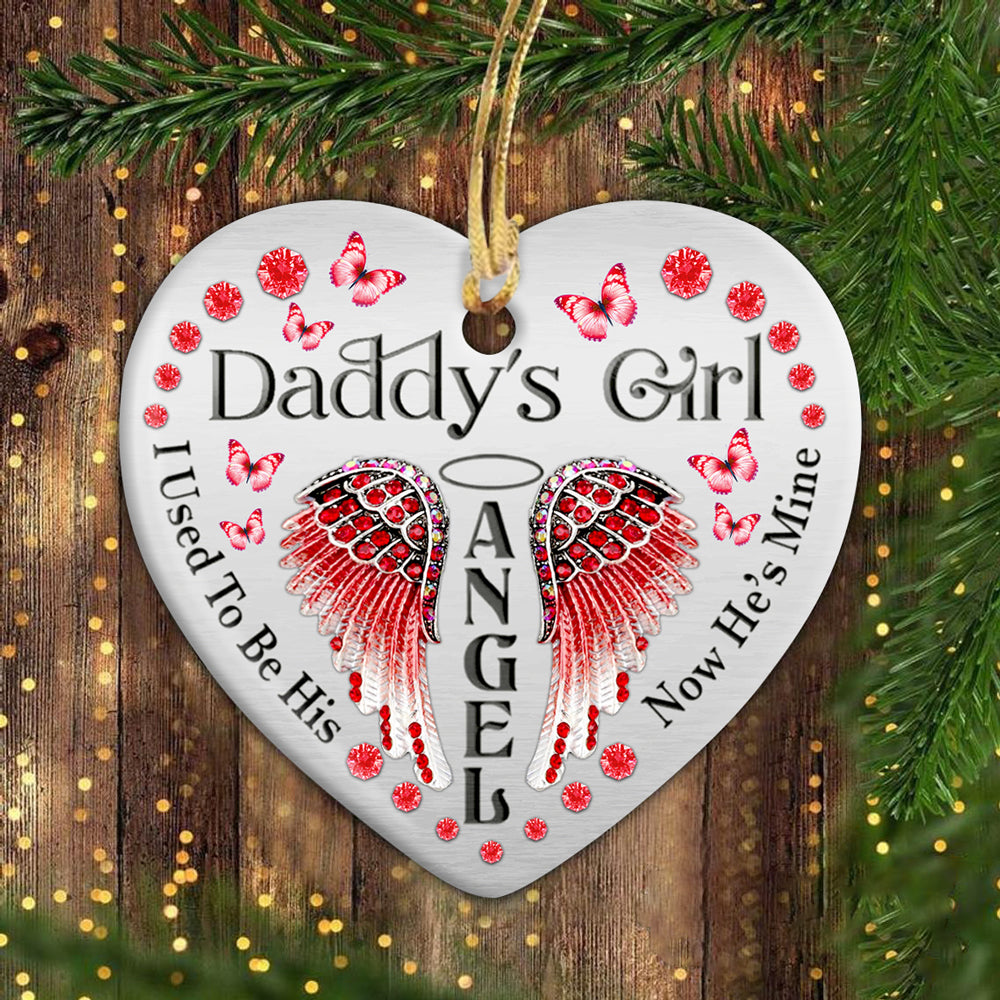 55741-Personalized I Am Not A Widow Ornament, Loss Of Husband, Husband With Wings Ornament H0