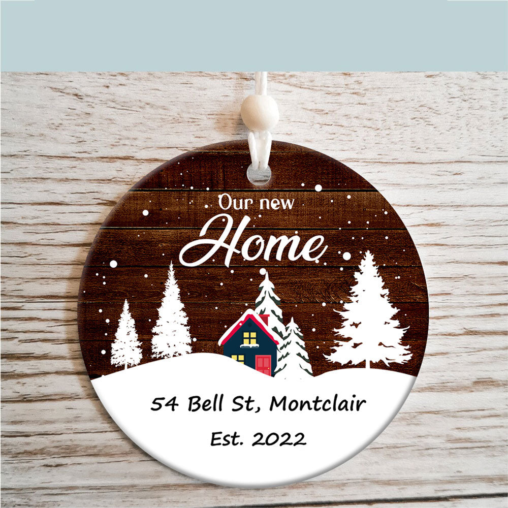 Personalized Housewarming Gift Christmas New Home Ornament, Our New Home Ornament