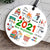 56065-2021 Ornament, New Beginnings 2021 Memories Ornaments, Pandemic Commemorative Year In Review Ornament H0