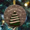 56072-Personalized Large Family On Pine Tree Ornament, Custom Family Member Names Christmas Ornament H0