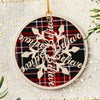 56632-Believe Christmas Ornament, Snowflake Believe Ornament H0