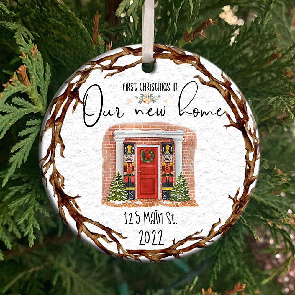 Personalized First Home Ornament, Our First Christmas In New House Ornament