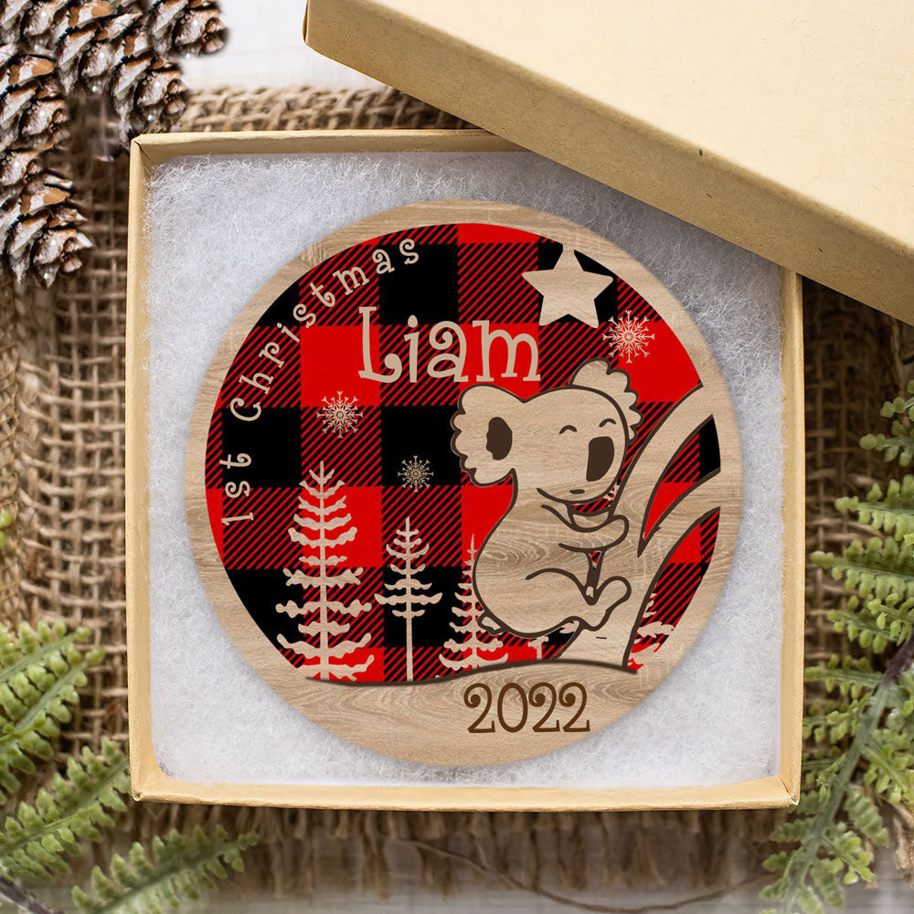 Personalized Baby's First Christmas Ornament, Gift For New Dad New Mom Ornament