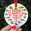 Skull Naughty Gift For Him, I Promise To Always Be Your Side Under Or Top Of You Christmas Ornament