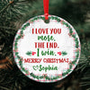 Personalized Funny Mom Gift From Daughter, I Love You More The End I Win, Gift For Mom Christmas Ornament