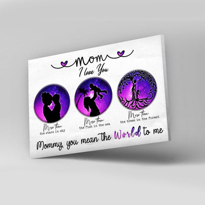 57703-Meaningful Gift For Mom, I Love You More Than Mother And Child Canvas H1