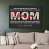 57914-Gift For Mom From Favorite Child, I Love You Mom, Thank You For Canvas H1