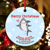 57404-Funny Christmas Gift For Mom, Mama Shark Do Do Do Christmas Ornament H1