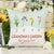 58047-Personalized Grandma's Garden Kids Name Canvas, Birth Month Flower, Gift For Grandma Gardening Pillow H0
