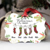 58048-Personalized Family Members Name Christmas Ornament, Stockings Christmas Family Name Ornament H0