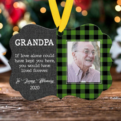 58326-Personalized In Loving Memory Christmas Ornament, Loss Of Grandpa Memorial Ornament H0