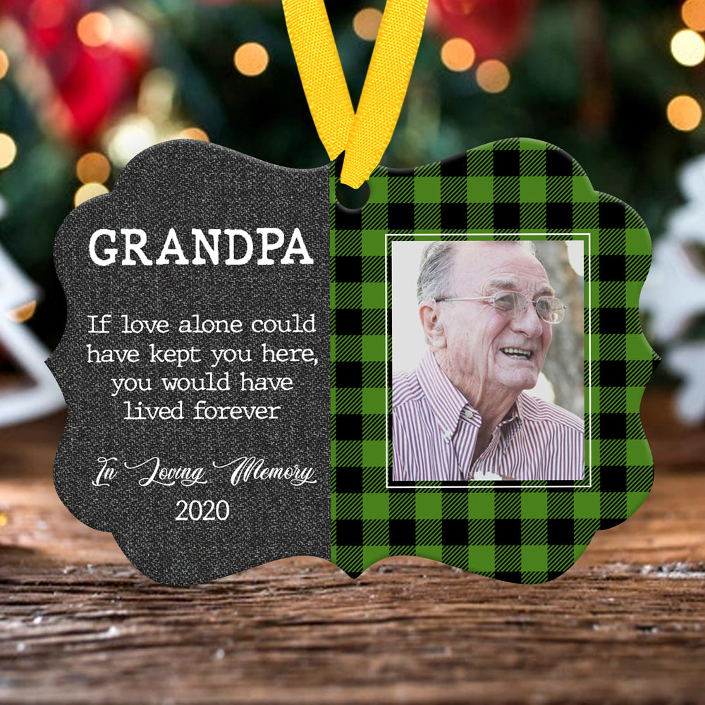 58315-Personalized In Loving Memory Christmas Ornament, Loss Of Grandpa Memorial Ornament H0