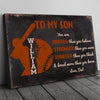 58322-Personalized Gift For Baseball Son From Dad, Son Baseball Player Canvas H0