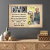 59823-Personalized Dad Memorial Canvas, Loss Of Father Remembrance Canvas H0