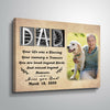 59832-Personalized Dad Memorial Canvas, Loss Of Father Remembrance Canvas H1