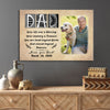 59822-Personalized Dad Memorial Canvas, Loss Of Father Remembrance Canvas H0