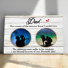 60542-Gift For Dad From Daughter, Blesses Because Of You, Daddy And Daughter Canvas H1