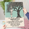 60569-Gift For Daughter From Dad, Precious Little Girl Daughter Canvas H0