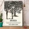 60549-Gift For Dad From Daughter, Need You Hold My Heart, Father And Daughter Canvas H0