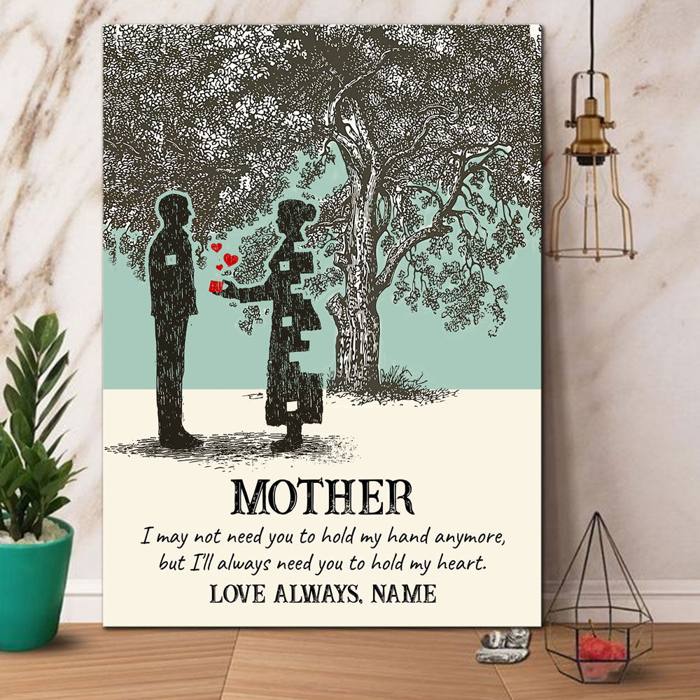 60536-Gift For Mother From Son, Need You Hold My Heart, Mother And Son Canvas H0