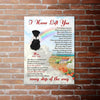Personalized Rottweilers Memorial Gift, I Never Left You, Loss Of Dog Canvas