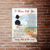 61483-Personalized Black And Tan Dachshunds Memorial Gift, I Never Left You, Loss Of Dog Canvas H0
