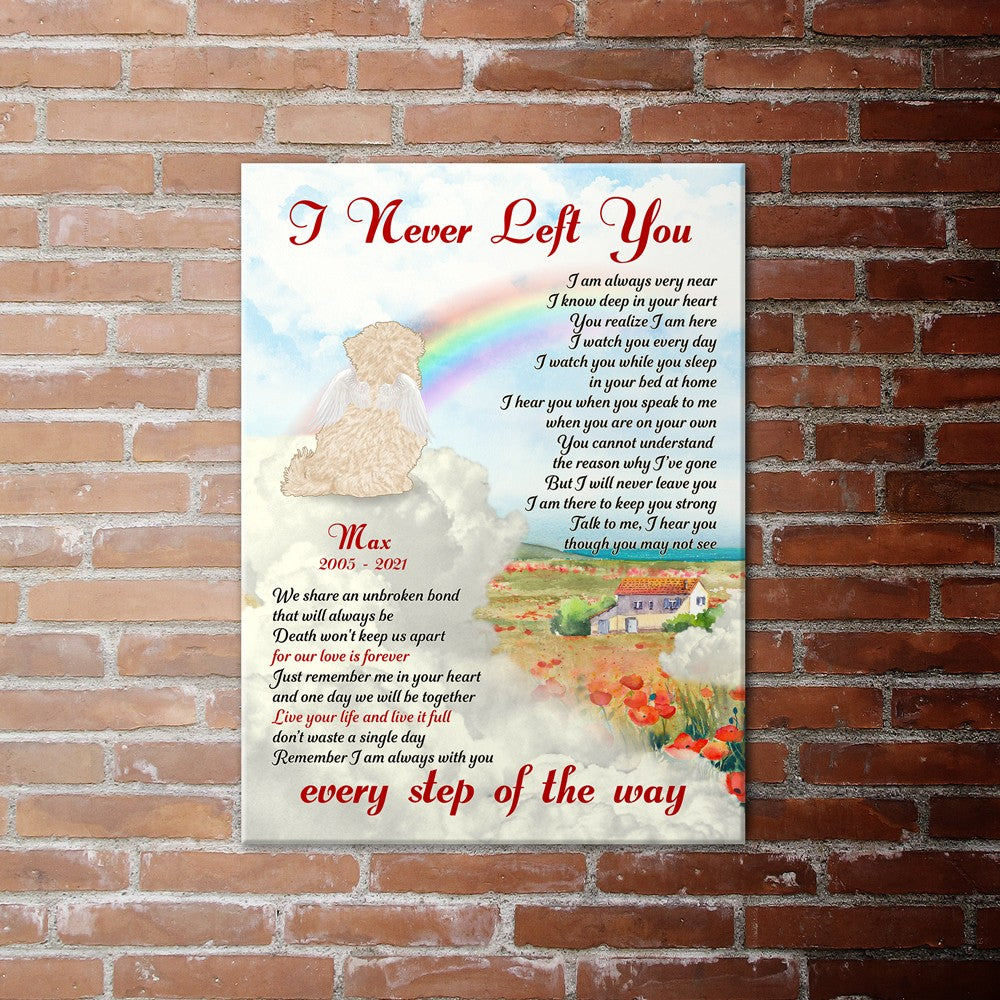 61688-Personalized Havanese Dogs Memorial Gift, I Never Left You, Loss Of Dog Canvas H0