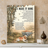 61713-Personalized Golden Retriever Memorial Gift, I Made It Home, Loss Of Dog Canvas H0