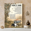62016-Personalized Boston Terriers Memorial Gift, I Made It Home, Loss Of Dog Canvas H0