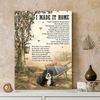 62022-Personalized Bernese Mountain Dogs Memorial Gift, I Made It Home, Loss Of Dog Canvas H0