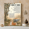62068-Personalized Pembroke Welsh Corgis Memorial Gift, I Made It Home, Loss Of Dog Canvas H0