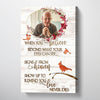 60848-Personalized Memorial Red Cardinal Keepsake, Signs From Heaven Remembrance Canvas H0