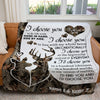 50314-Personalized Anniversary Gift For Wife I Choose You Dear Hunting Blanket H0