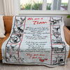 50396-Personalized Anniversary Gift For Wife Blanket We Are A Team Dear Hunting Blanket H0