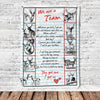 50399-Personalized Anniversary Gift For Wife Blanket We Are A Team Dear Hunting Blanket H1