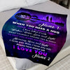 50778-Personalized Blanket Gift For Her, You Need A Hug Gift For Wife Fleece Blanket H1