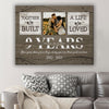 Personalized 9 Year Anniversary Gift  For Her Custom Photo, 9th Anniversary Gift For Him, Together We Built A Life Canvas
