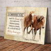 50730-Personalized Gift For Her, Gift For Him, Couple Horse Wall Art, I Choose You Canvas H1