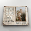 50863-Personalized Anniversary Gift For Her, Gift For Husband Wall Art, You And Me We Got This Canvas H1