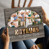 50931-Personalized 50th Anniversary Gift For Parents, Gold Anniversary Gift, Custom Photo Parents Canvas H1