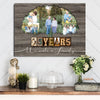 51000-Personalized 55th Anniversary Gift For Parents, Emerald Anniversary Gift, Custom Photo Parents Canvas H2